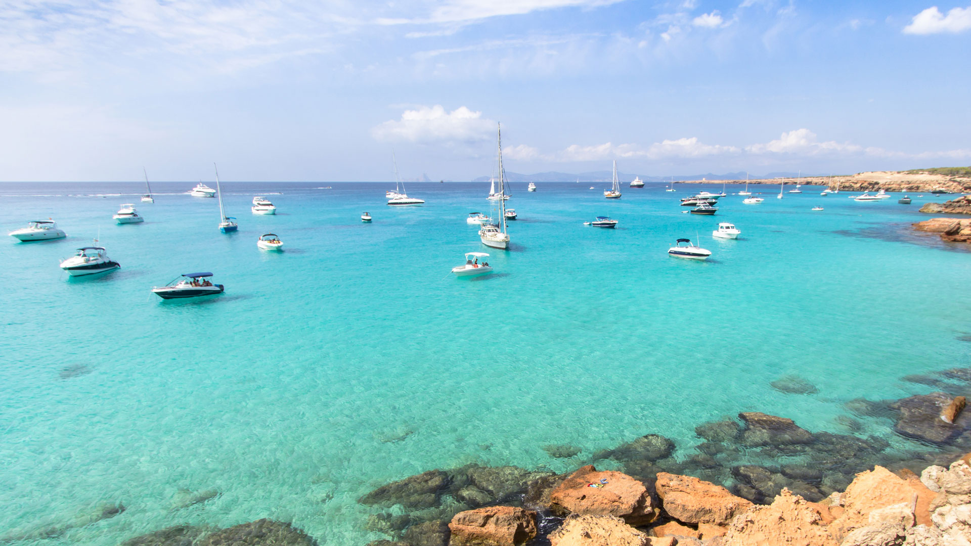 Törnvorschlag 5 ab Can Pastilla: Blick über die Bucht von Formentera