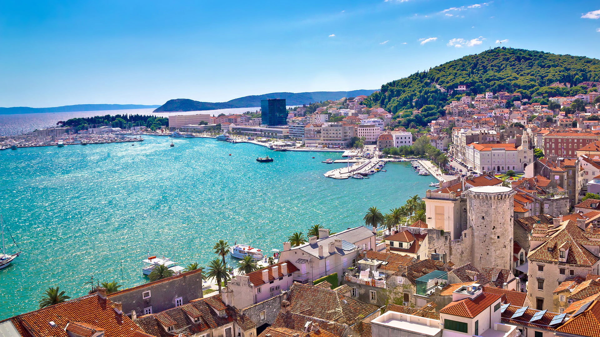 Törnvorschlag 2 ab Rogoznica: Blick auf Split