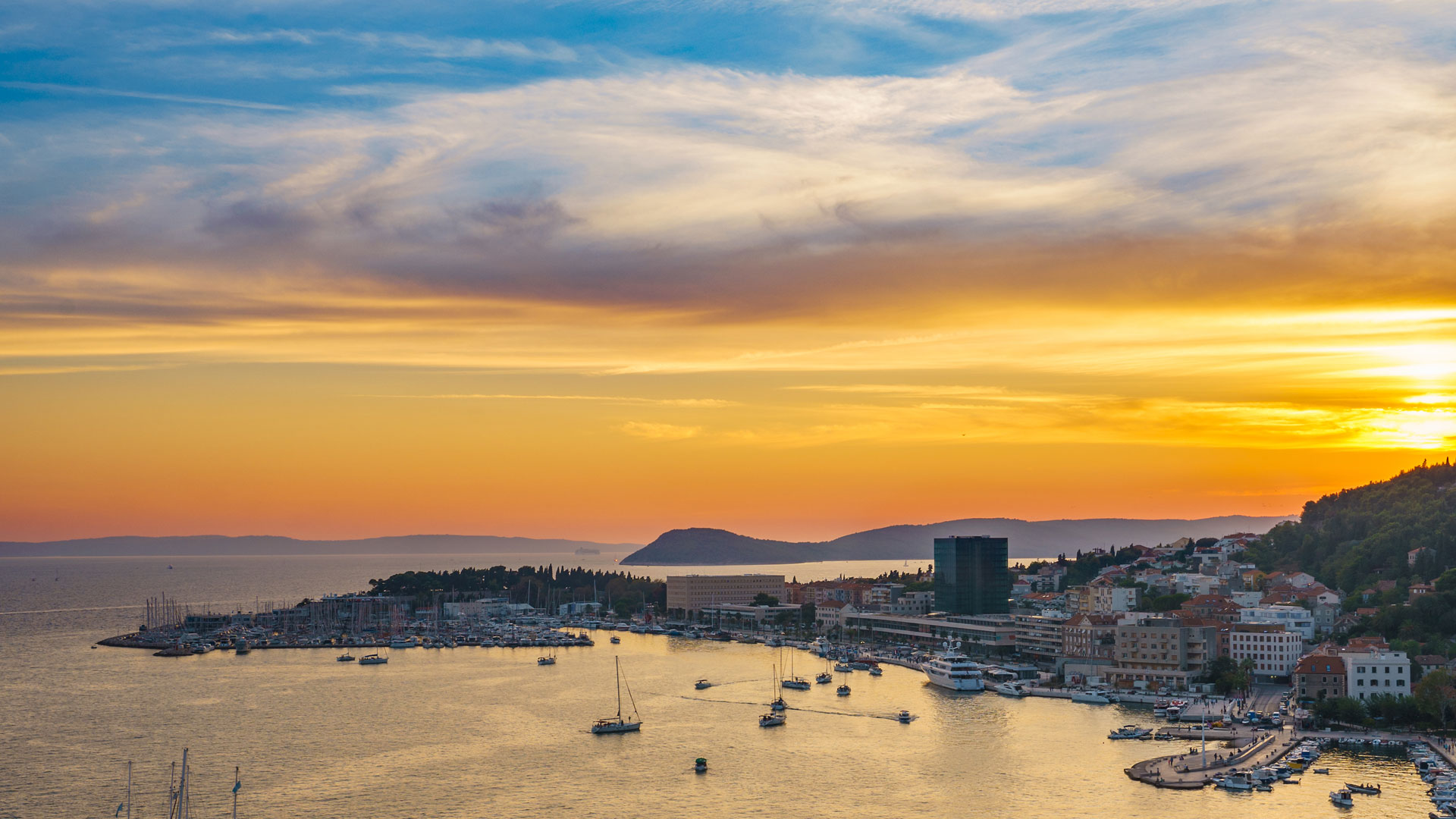 Törnvorschlag 4 ab Rogoznica: Blick auf Split